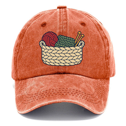 Unfinished Project Basket Yarn Crafts Classic Cap – Terracotta Clay