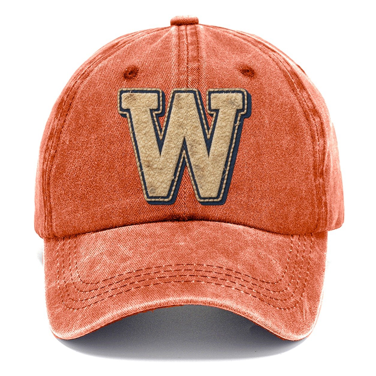 Varsity Chenille W Monogram Classic Cap – Terracotta Clay