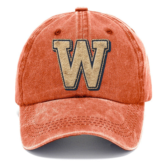 Varsity Chenille W Monogram Classic Cap – Terracotta Clay