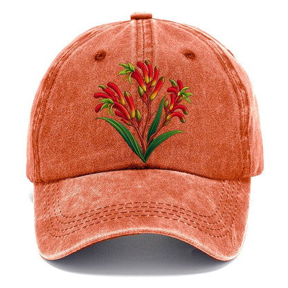 Western Australia Red And Green Kangaroo Paw Australia Cultural Icons Classic Cap – Terracotta Clay
