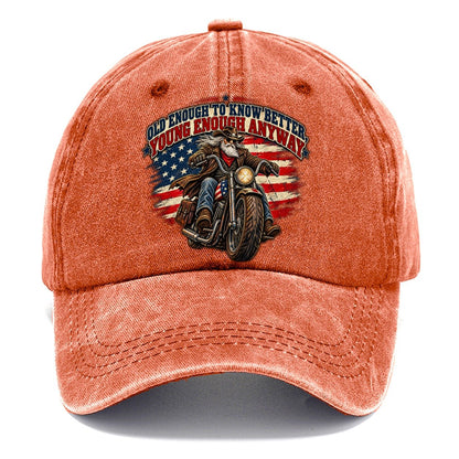 Old Enough To Know Better Young Enough Anyway Old Man Strong Classic Cap – Terracotta Clay