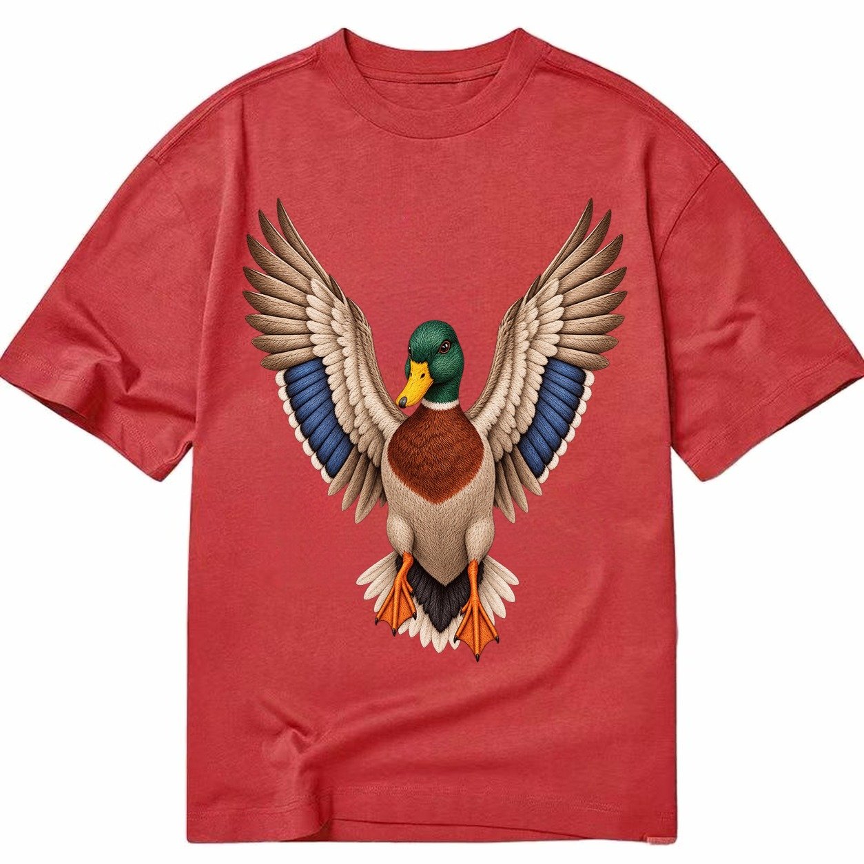 Mallard Majesty Classic T-shirt – Red