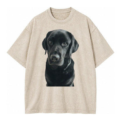 Black Labrador Vintage T-shirt – Off White