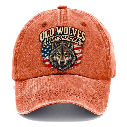 Old Wolves Hunt Smarter Old Man Strong Classic Cap – Terracotta Clay