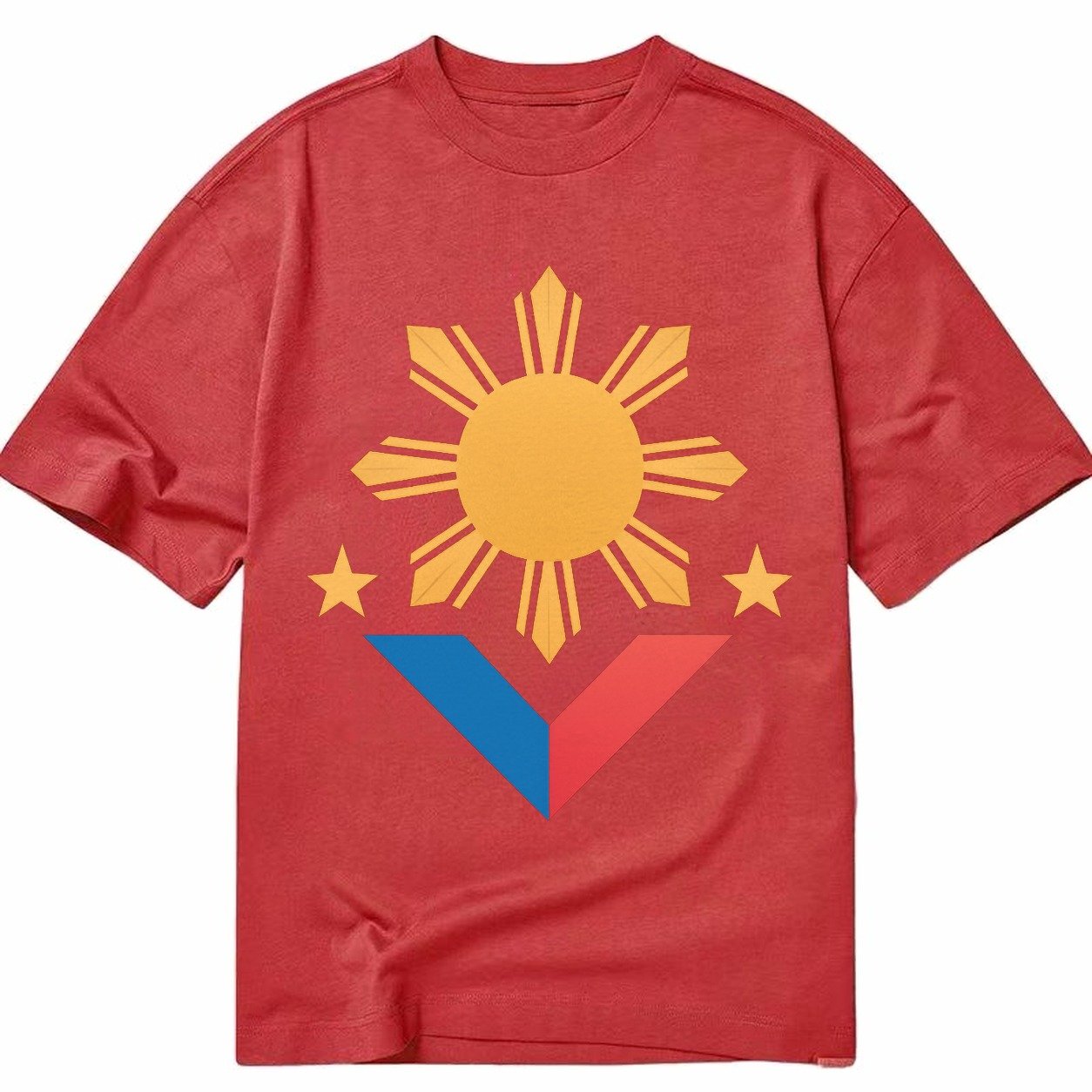 Philippines Flag Sun And Classic T-shirt – Red