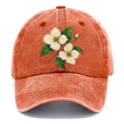 British Columbia Pacific Dogwood Bloom Canada Cultural Icons Classic Cap – Terracotta Clay
