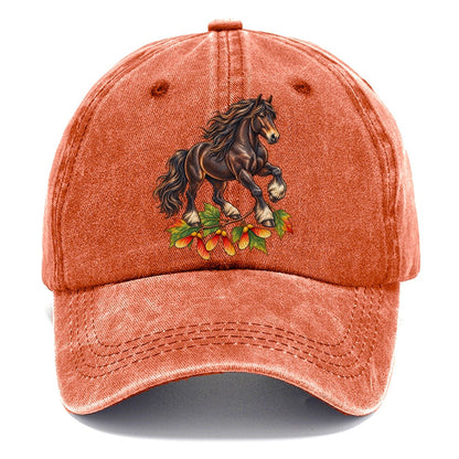 Canadian Horse And Sugar Maple Samaras Canada Cultural Icons Classic Cap – Terracotta Clay