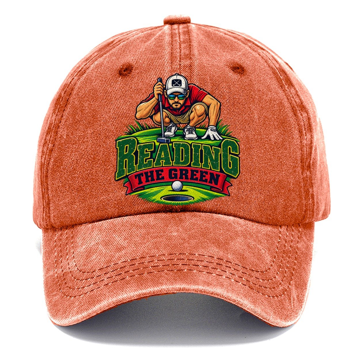 Reading The Green Golf Life Classic Cap – Terracotta Clay