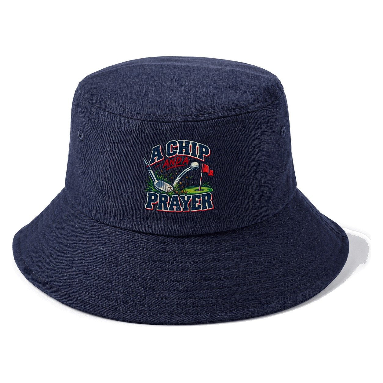 A Chip And A Prayer Golf Life Bucket Hat – Twilight Navy