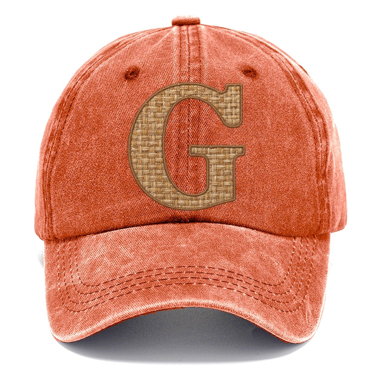 Woven Tweed G Monogram Classic Cap – Terracotta Clay