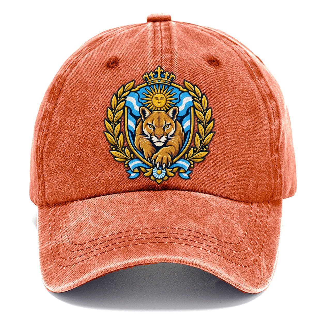 Argentina Heraldic Crest Country Logos Classic Cap – Terracotta Clay