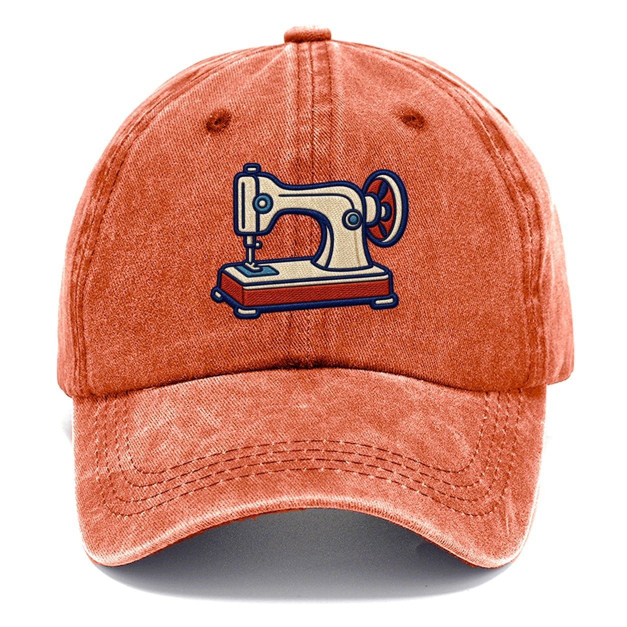 Sewing Machine Tiny Solo Marks Classic Cap – Terracotta Clay