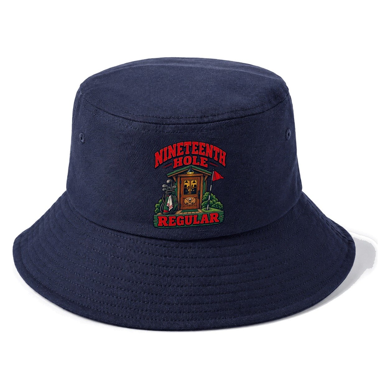 Nineteenth Hole Regular Golf Life Bucket Hat – Twilight Navy