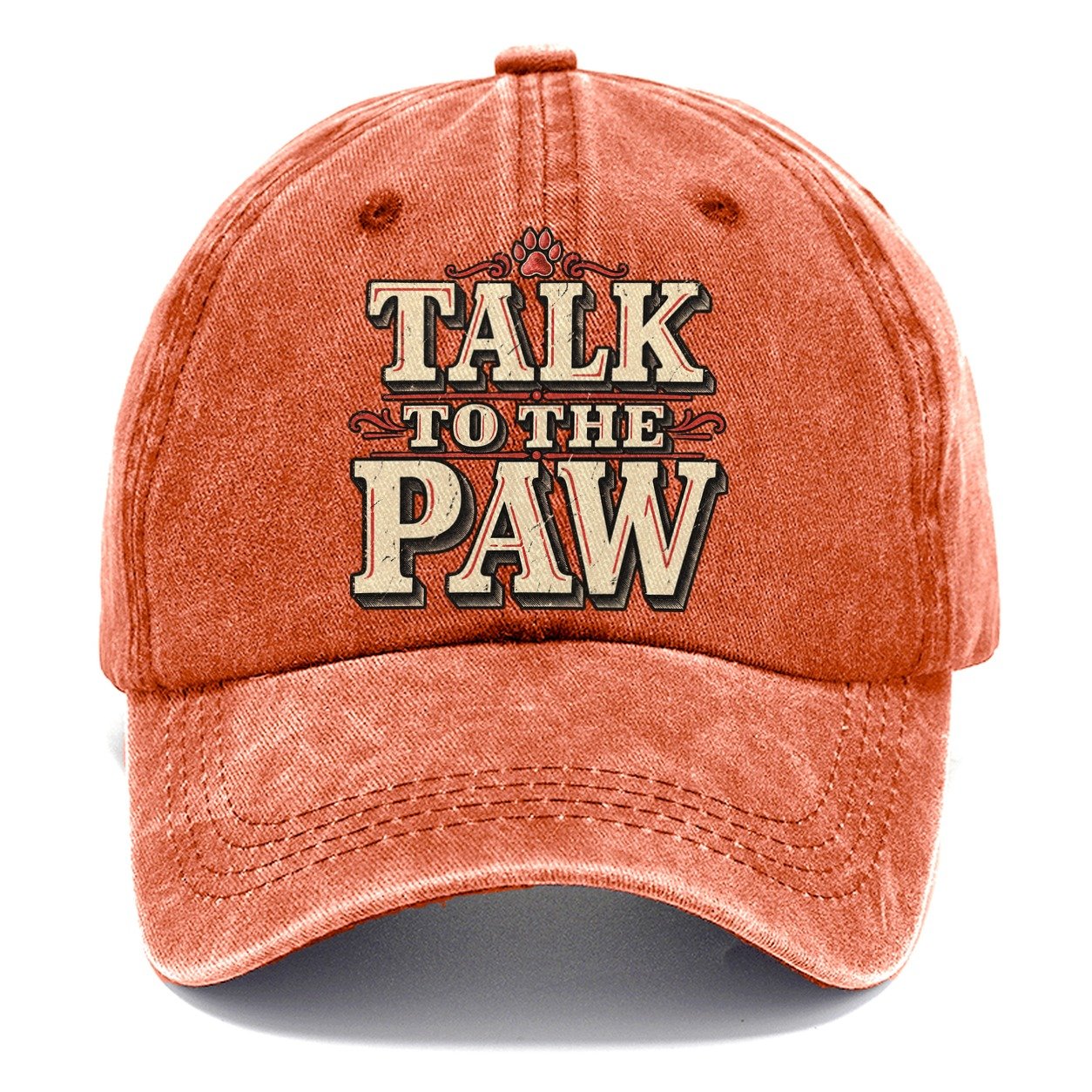 Talk To The Paw American Wit Classic Cap – Terracotta Clay