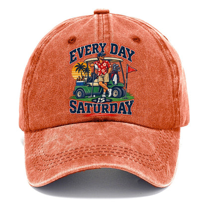 Every Day Is Saturday Golf Life Classic Cap – Terracotta Clay