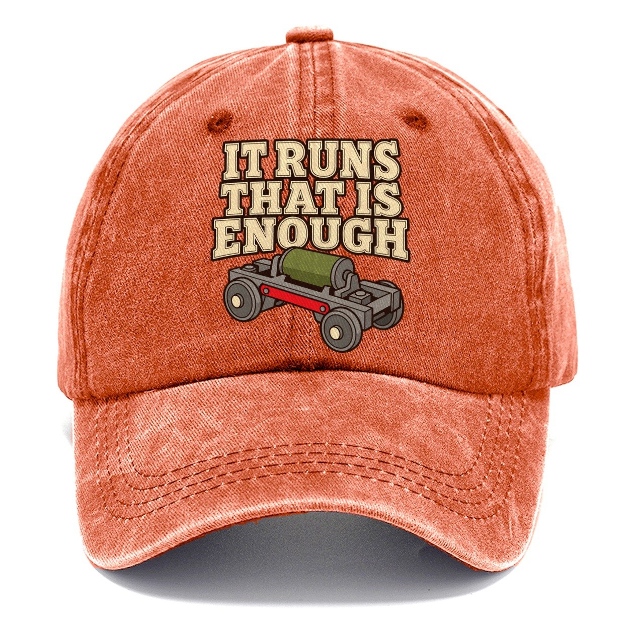It Runs That Is Enough Model Railways Classic Cap – Terracotta Clay