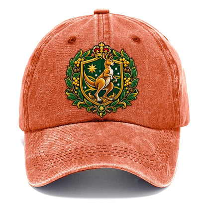 Australia Heraldic Crest Country Logos Classic Cap – Terracotta Clay