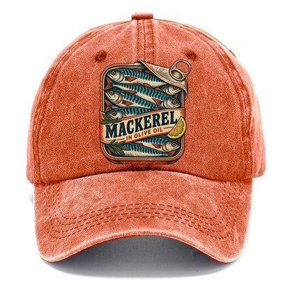 Mackerel Tin Stack Fishing Club Classic Cap – Terracotta Clay