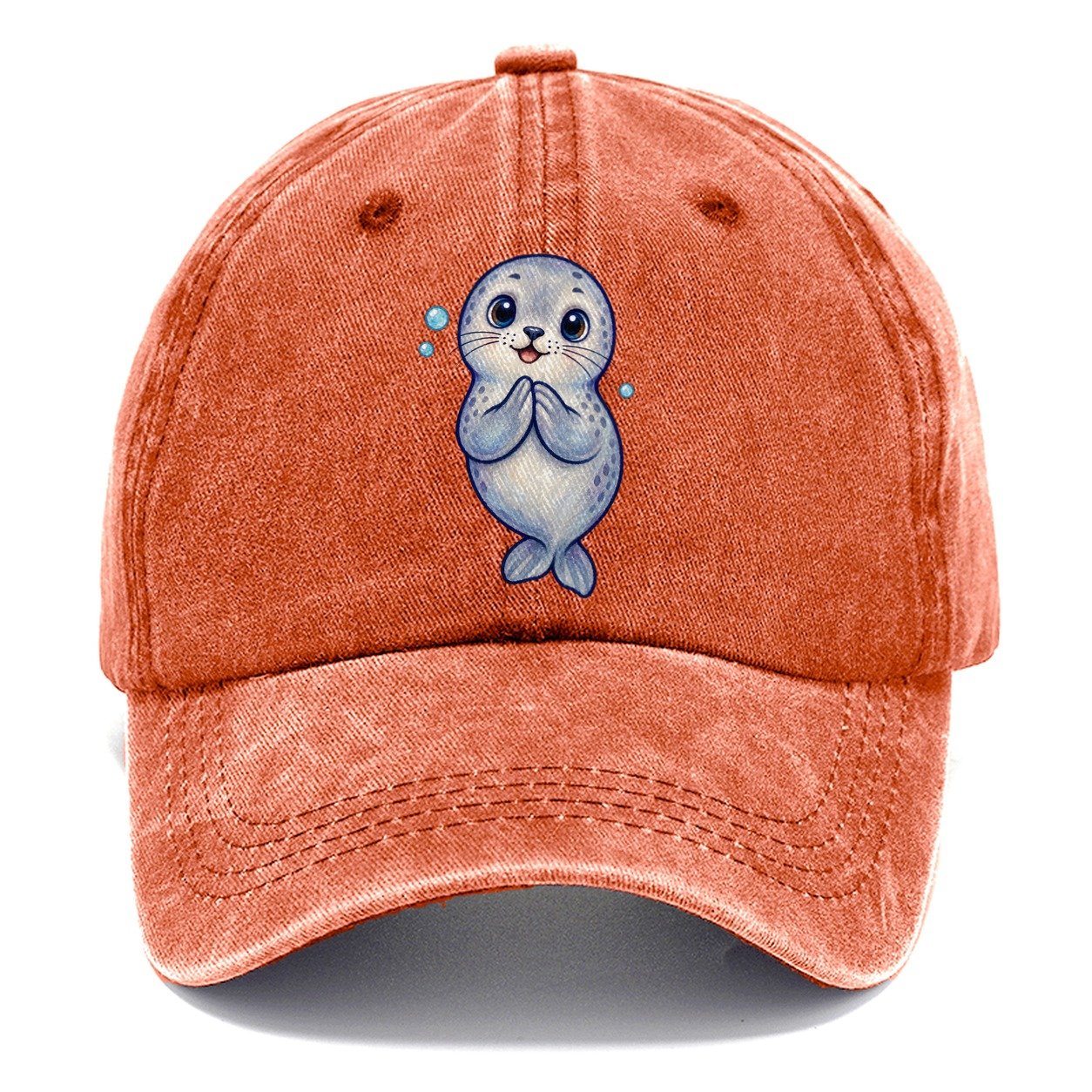 Seal Front Clap Sea Sprite Classic Cap – Terracotta Clay