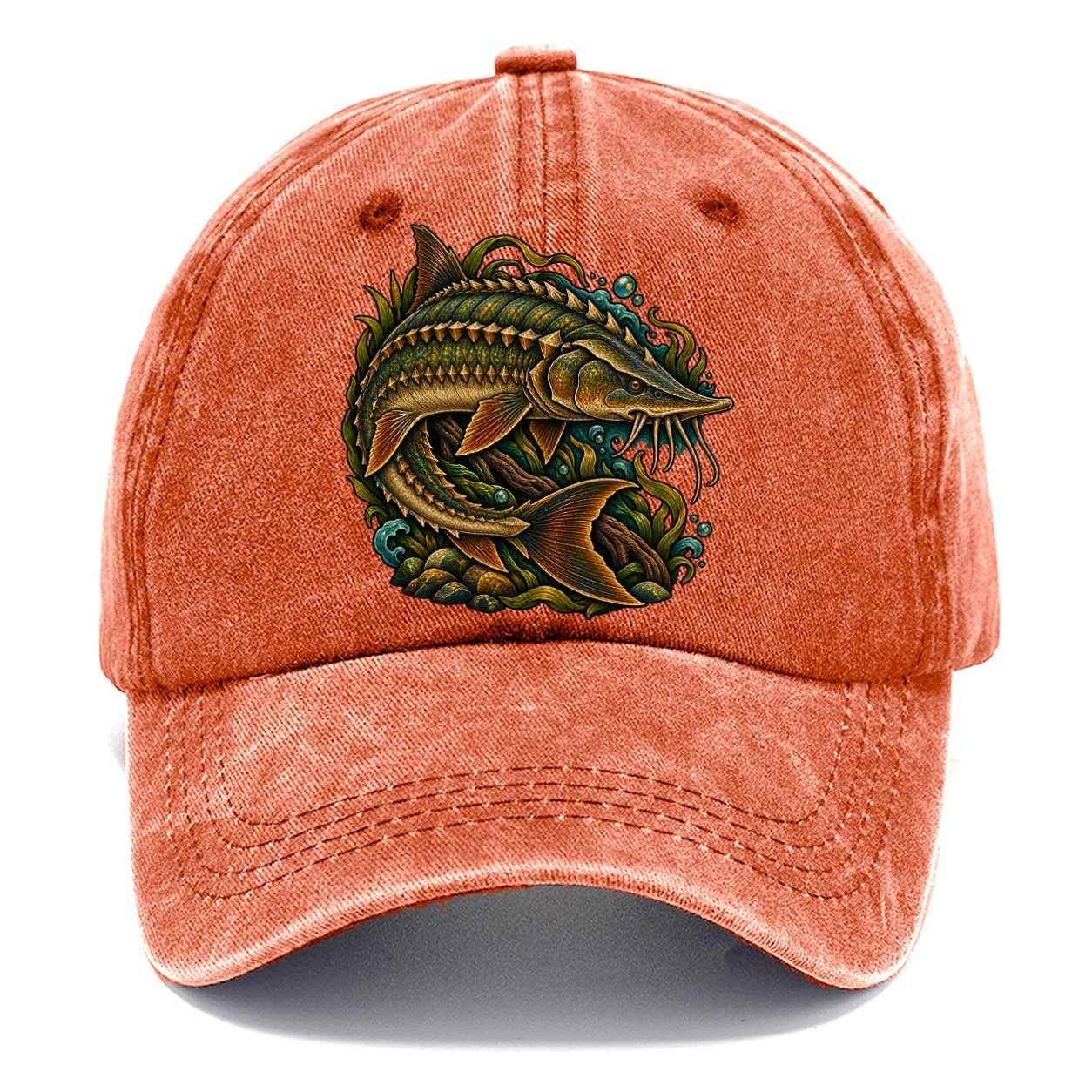 Lake Sturgeon Armor Fishing Club Classic Cap – Terracotta Clay