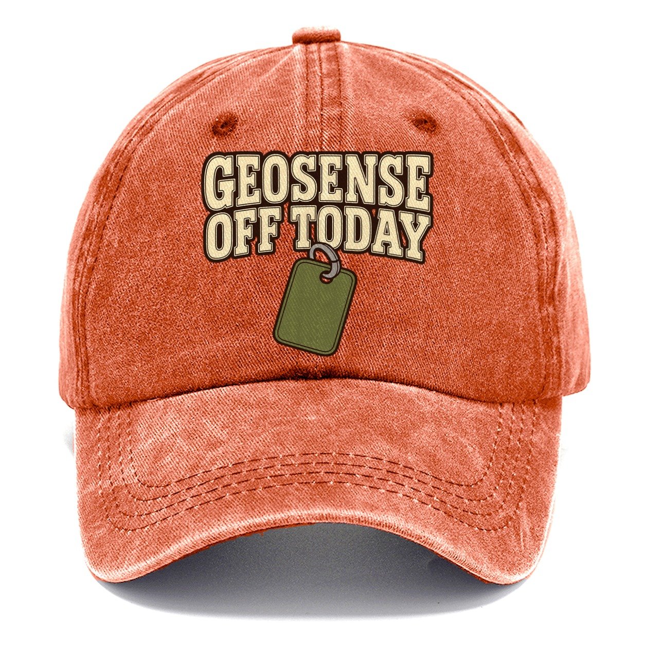 Geosense Off Today Geocaching Classic Cap – Terracotta Clay