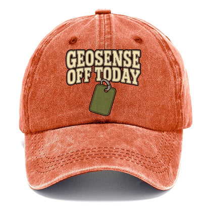Geosense Off Today Geocaching Classic Cap – Terracotta Clay