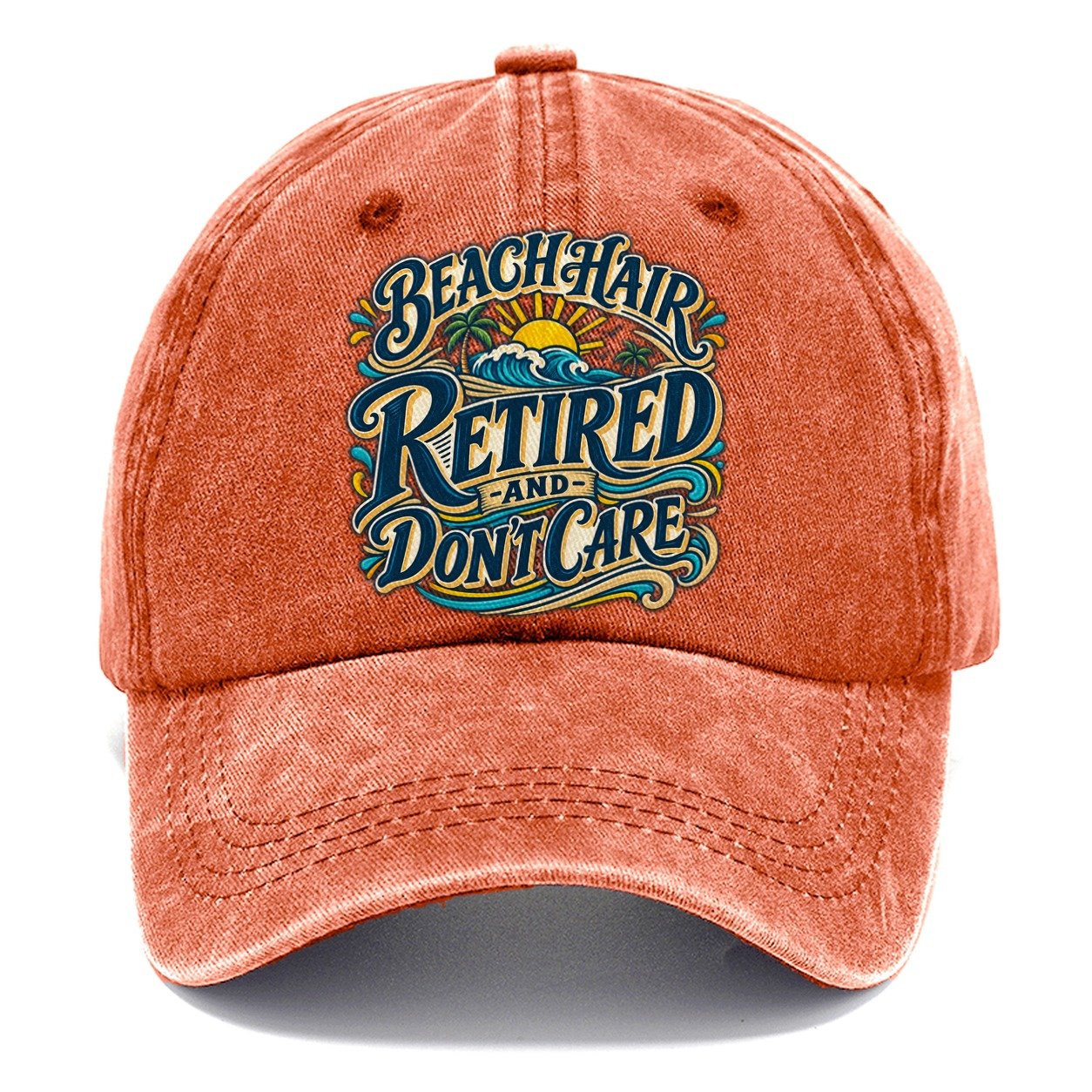 Beach Hair Retired And Don T Care Retired Living Classic Cap – Terracotta Clay