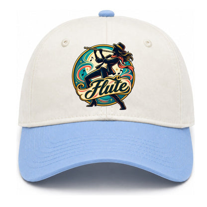 Flute Crest Two Tone Cap – Sky