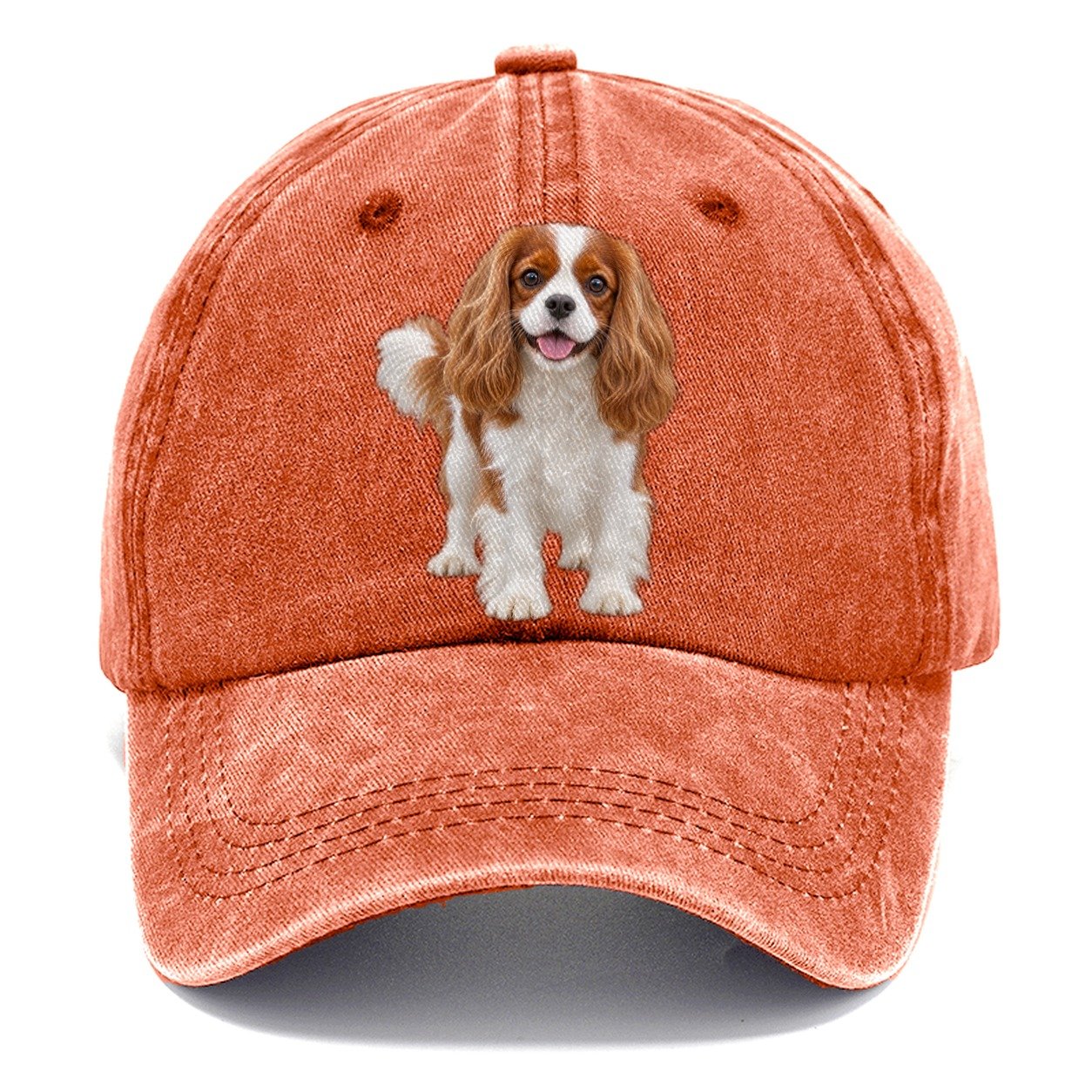 Cavalier King Charles Spaniel Standing Top Breeds Classic Cap – Terracotta Clay
