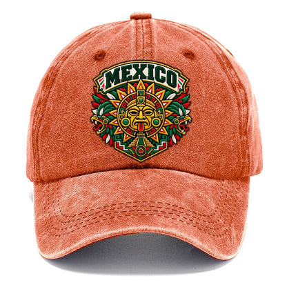 Mexico Retro Badge Country Logos Classic Cap – Terracotta Clay