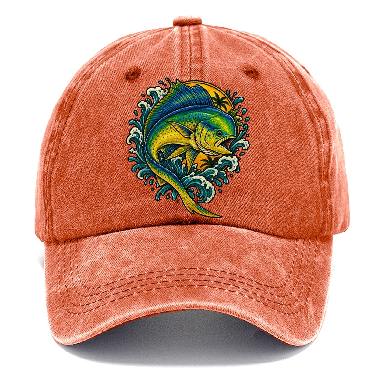 Mahi Mahi Blaze Fishing Club Classic Cap – Terracotta Clay