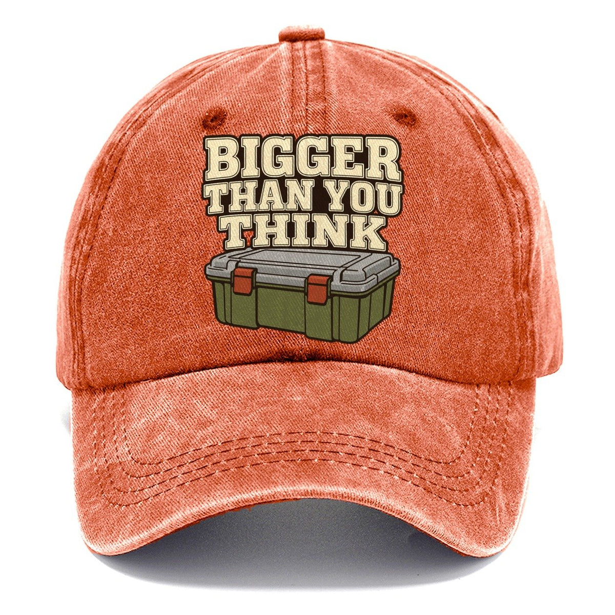 Bigger Than You Think Geocaching Classic Cap – Terracotta Clay