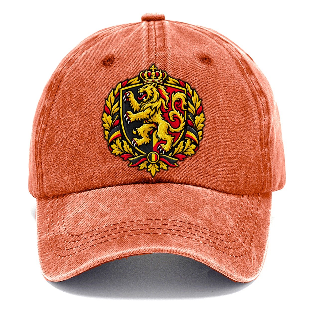 Belgium Heraldic Crest Country Logos Classic Cap – Terracotta Clay