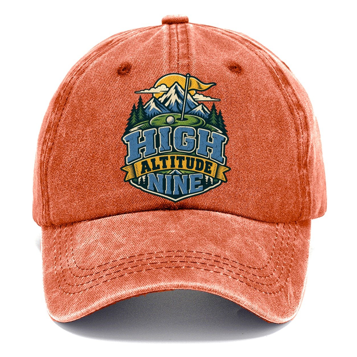 High Altitude Nine Golf Life Classic Cap – Terracotta Clay
