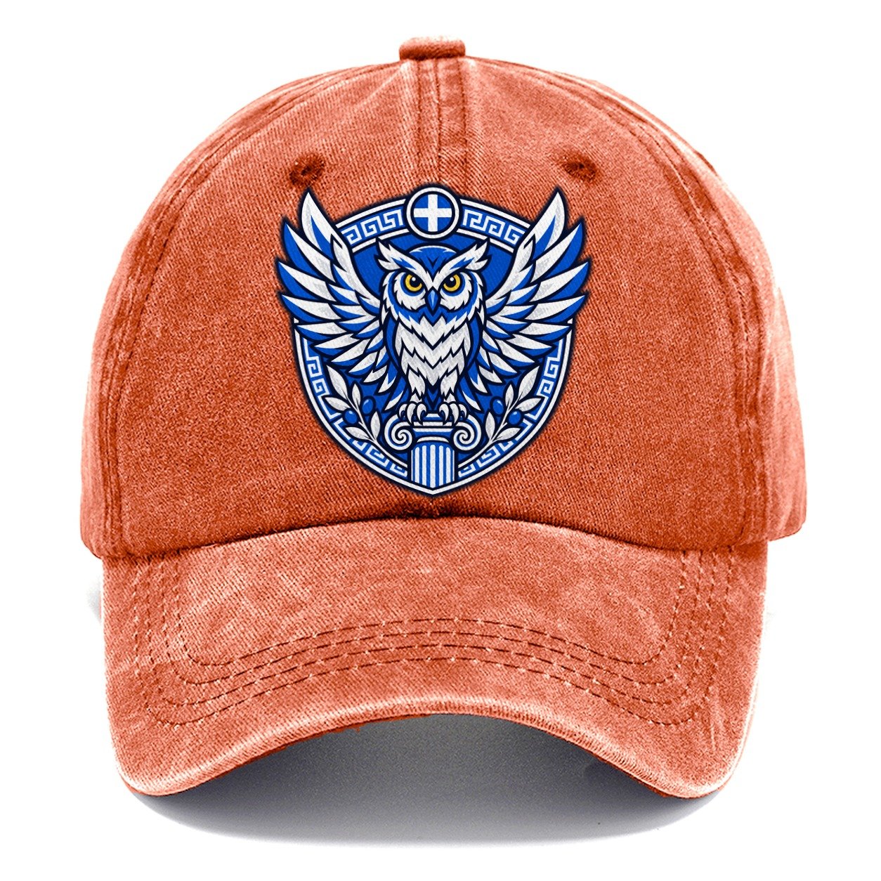 Greece Minimal Emblem Country Logos Classic Cap – Terracotta Clay
