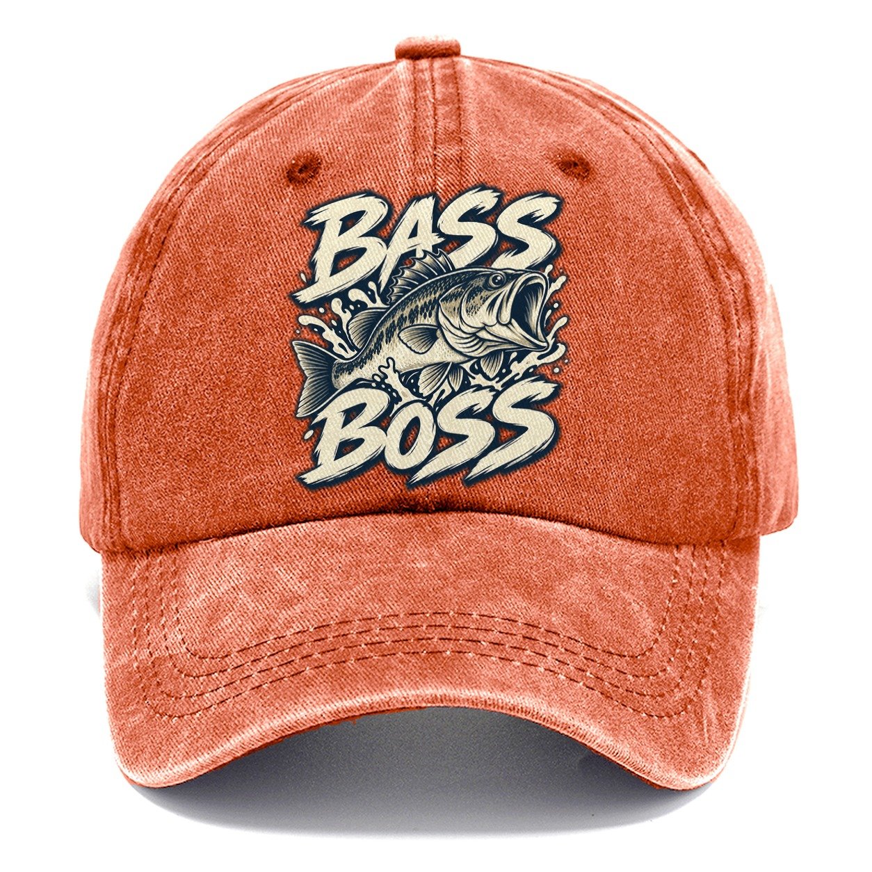 Bass Boss Fishing Elegant Classic Cap – Terracotta Clay