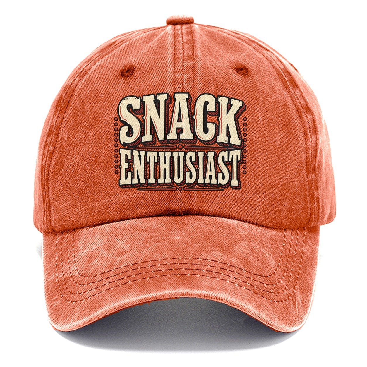 Snack Enthusiast American Wit Classic Cap – Terracotta Clay