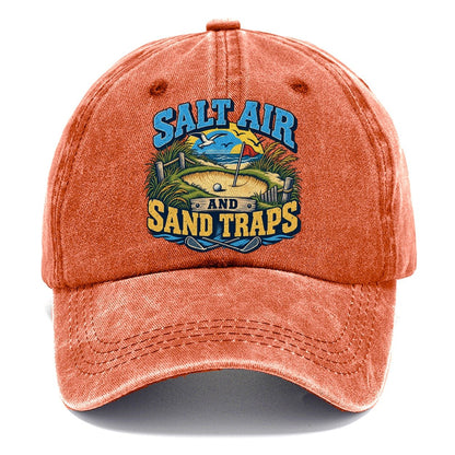 Salt Air And Sand Traps Golf Life Classic Cap – Terracotta Clay
