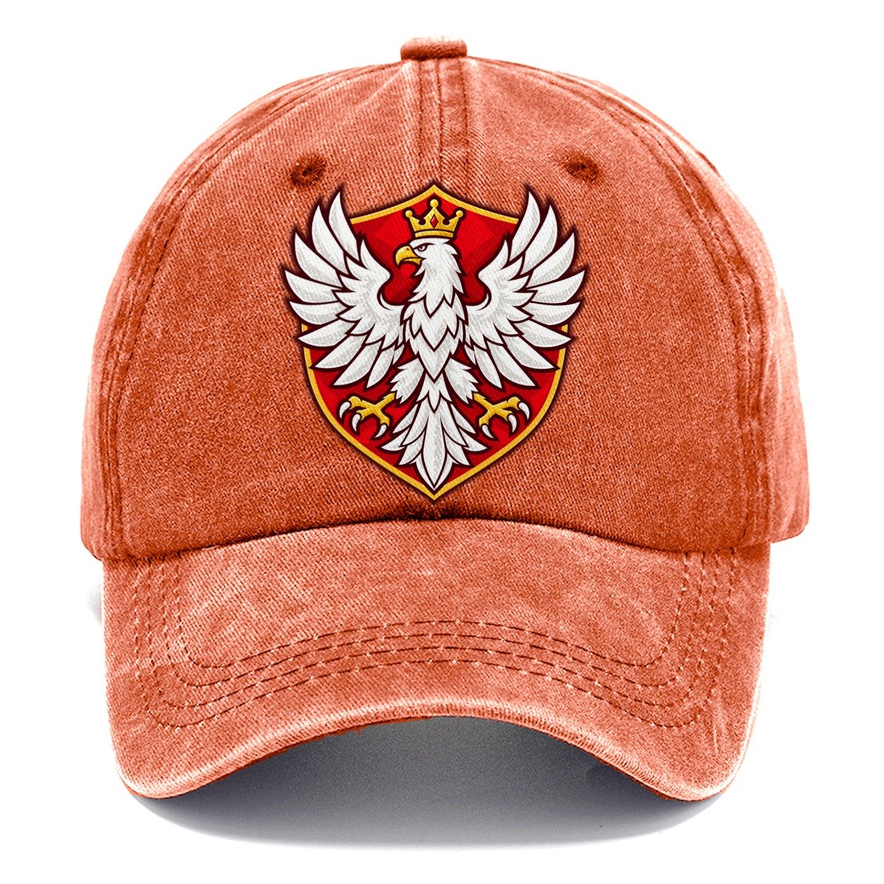 Poland Minimal Emblem Country Logos Classic Cap – Terracotta Clay