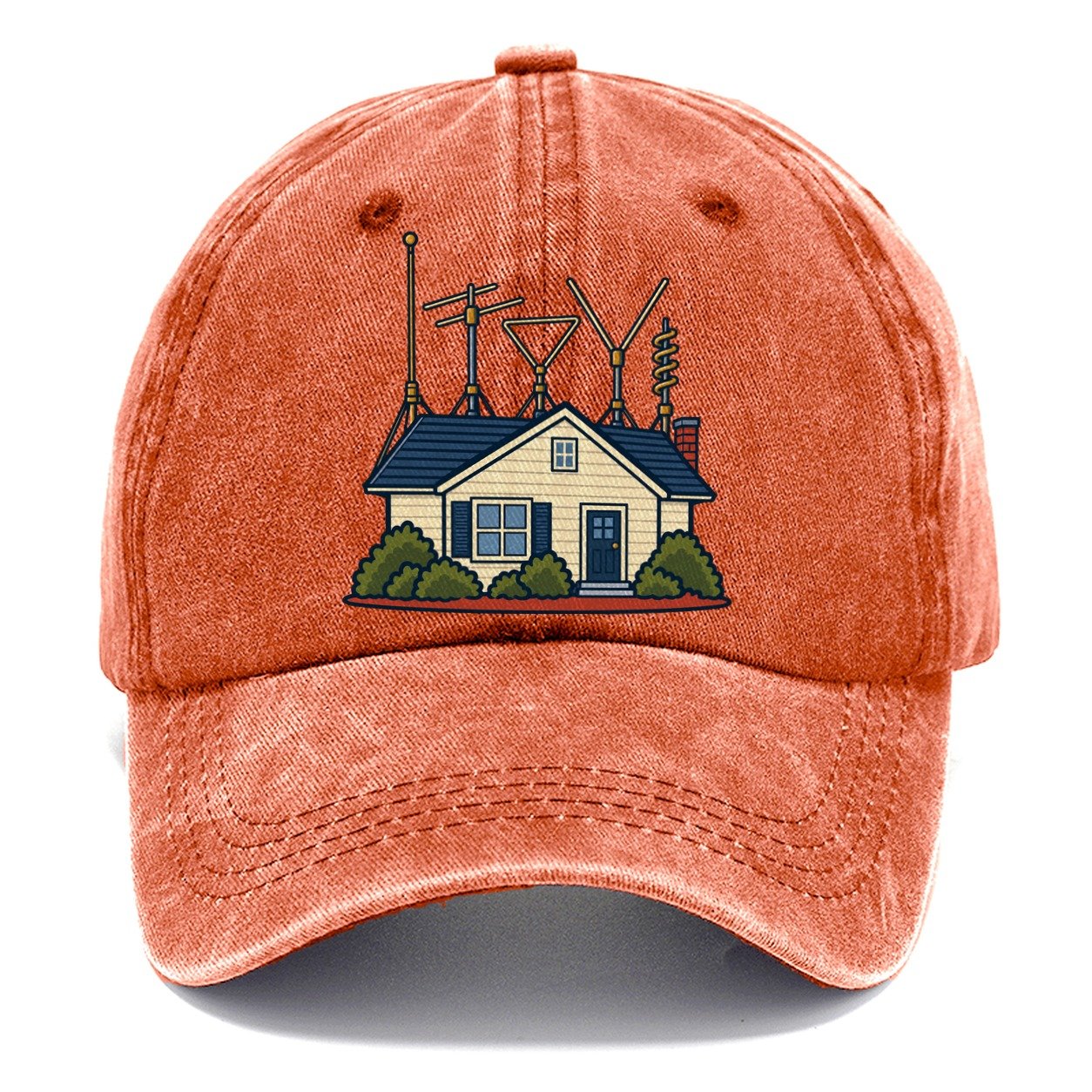 Antenna Filled Garden Amateur Radio Classic Cap – Terracotta Clay