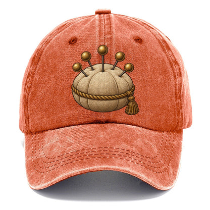 Pincushion And Pins Needlework Classic Cap – Terracotta Clay