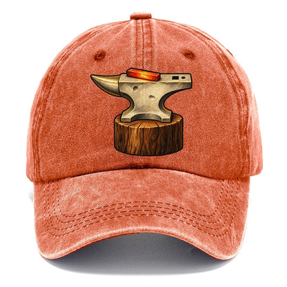 Anvil And Hot Bar Blacksmithing Classic Cap – Terracotta Clay