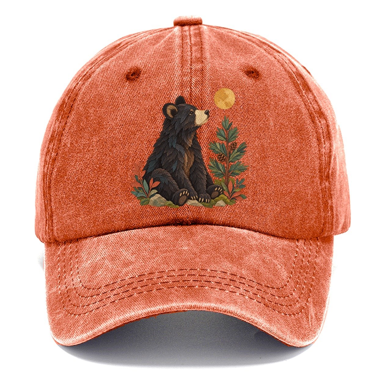 Small Bear Pine Moon Gentle Wild Classic Cap – Terracotta Clay