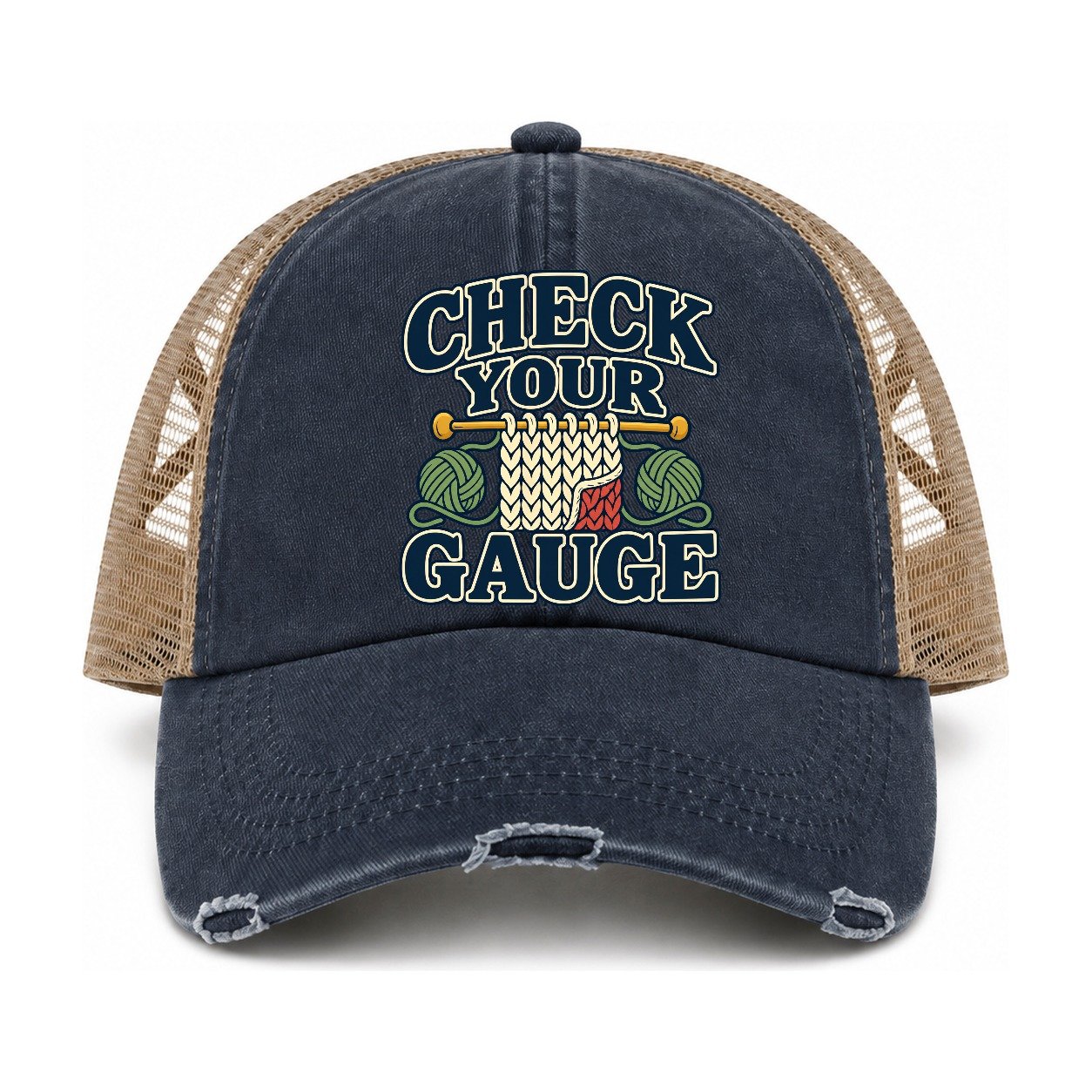 Navy-Khaki — front view