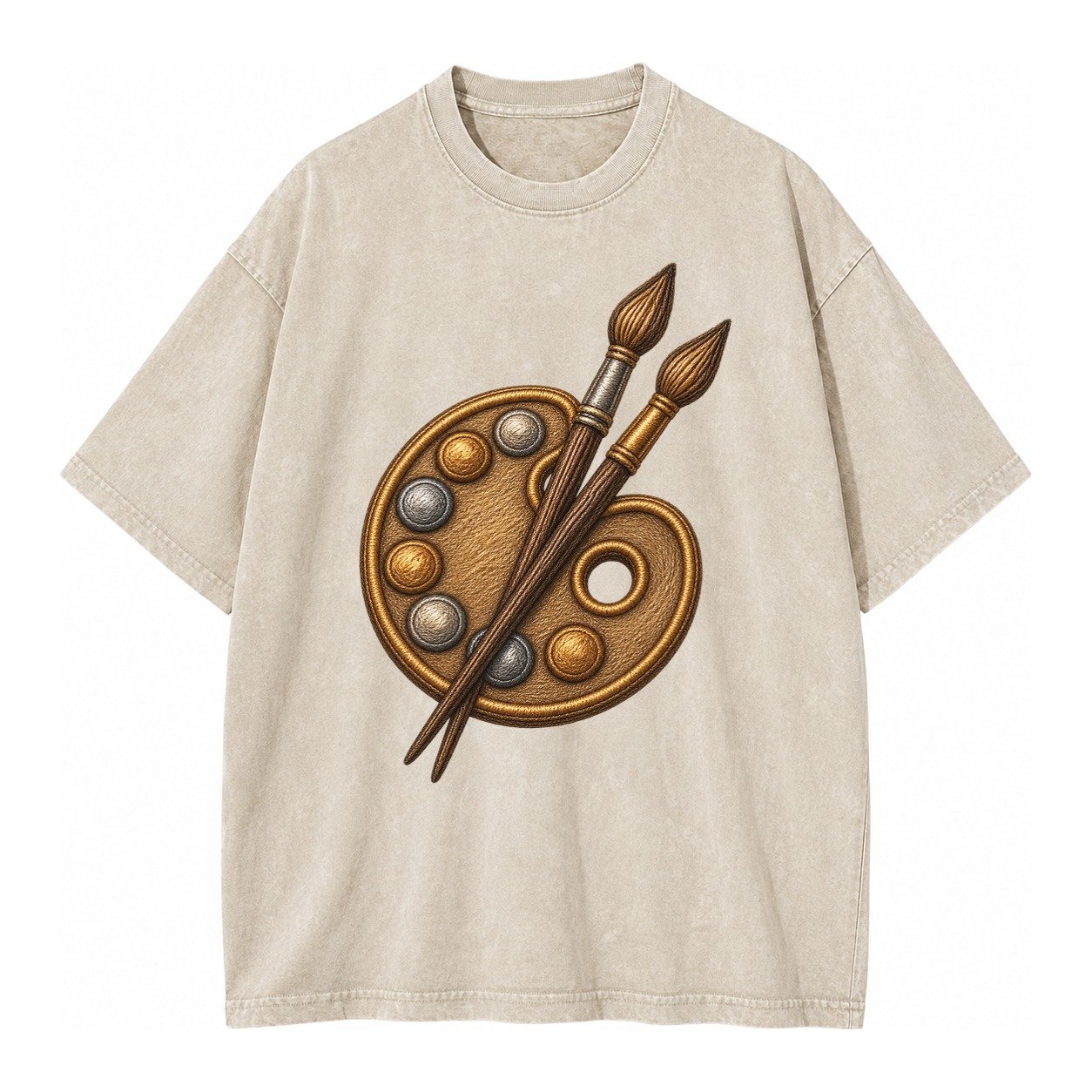 Artist Palette Vintage T-shirt – Off White