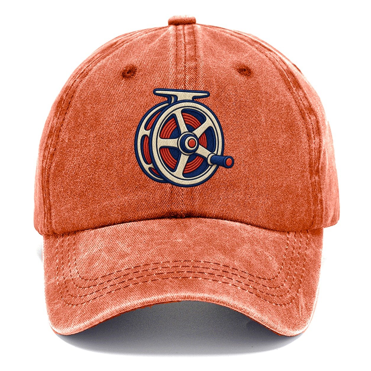 Fly Fishing Reel Tiny Solo Marks Classic Cap – Terracotta Clay