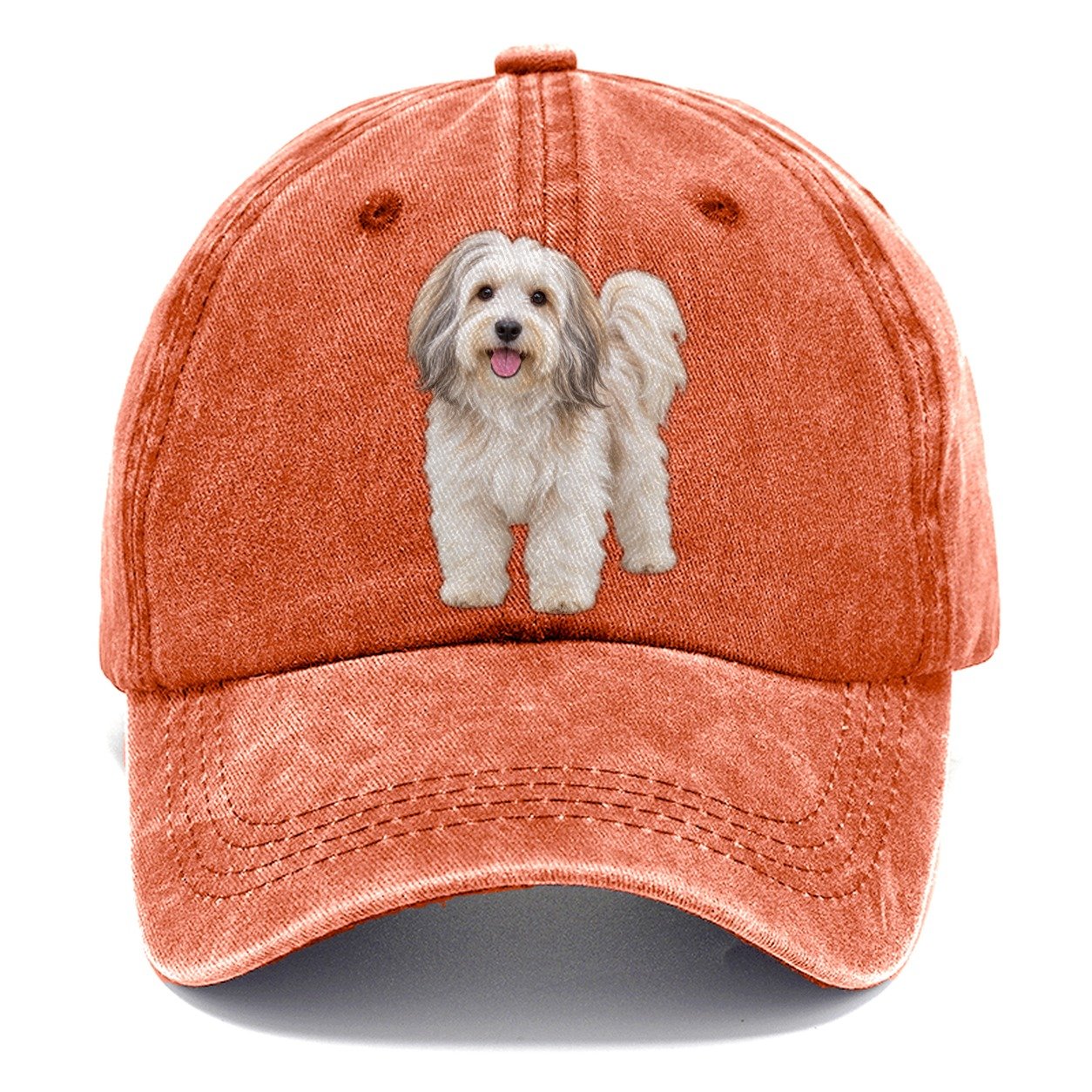 Havanese Standing Top Breeds Classic Cap – Terracotta Clay