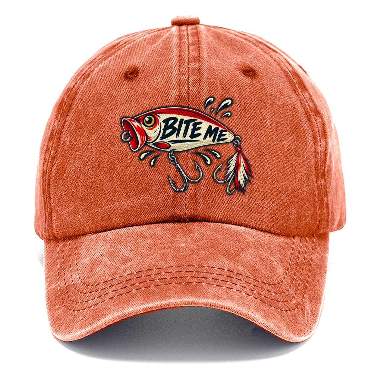Bite Me Lure Fishing Elegant Classic Cap – Terracotta Clay