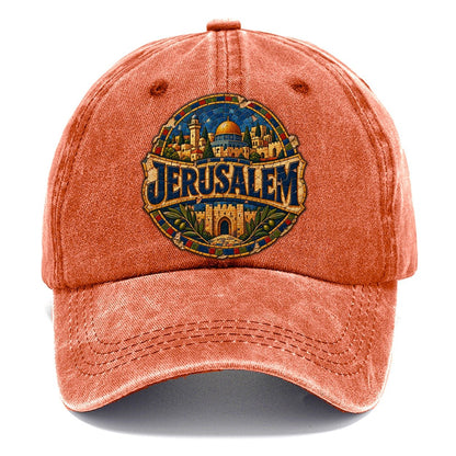 Mosaic Jerusalem Wordmark Jerusalem Classic Cap – Terracotta Clay