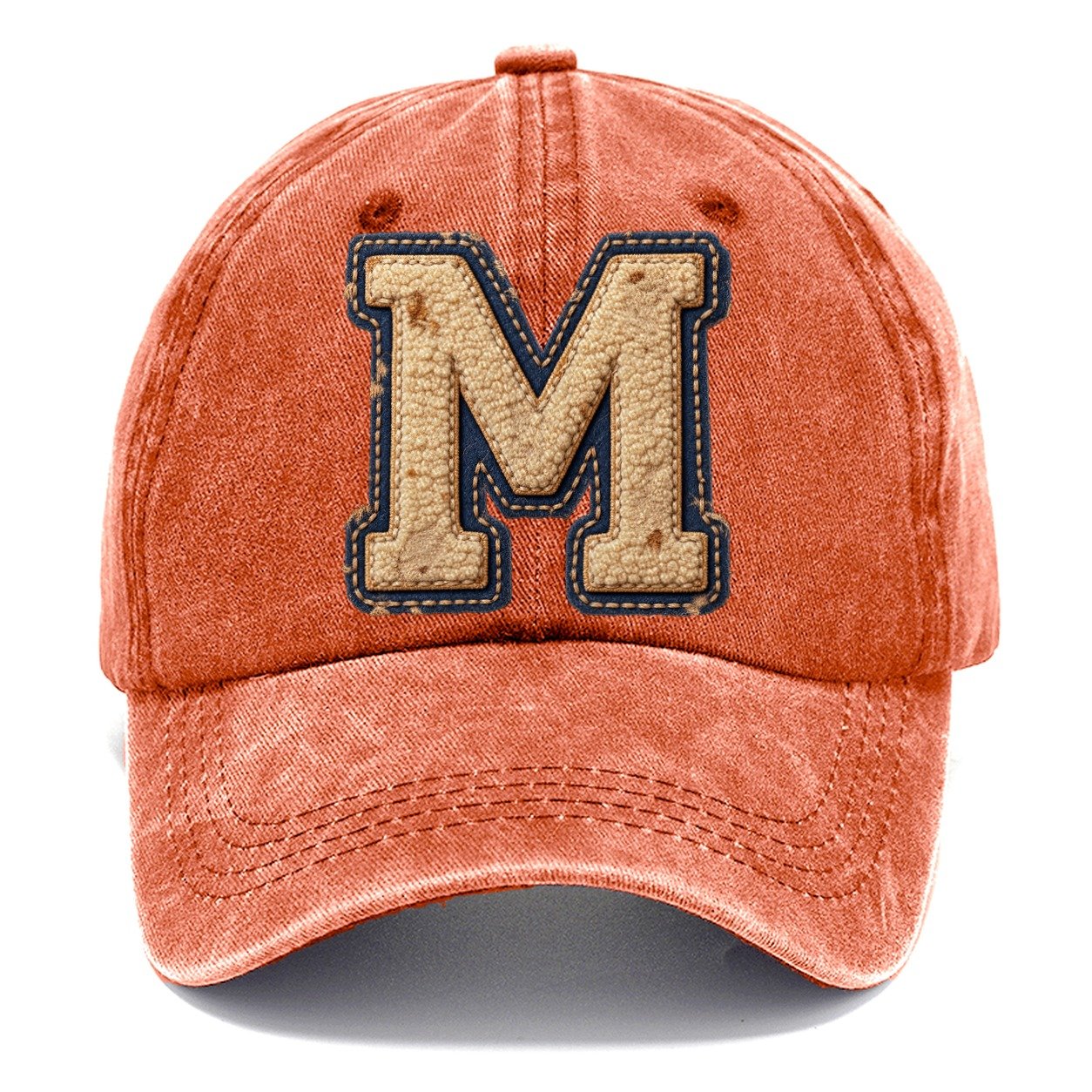 Varsity Chenille M Monogram Classic Cap – Terracotta Clay